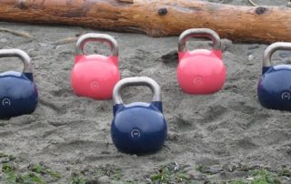beach kettlebells